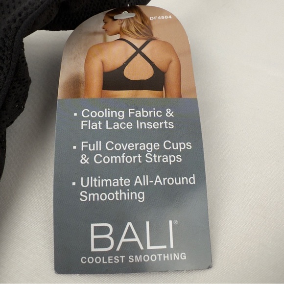 Bali Coolest Smoothing Underwire Bra Black 36D NWT - Picture 8 of 9